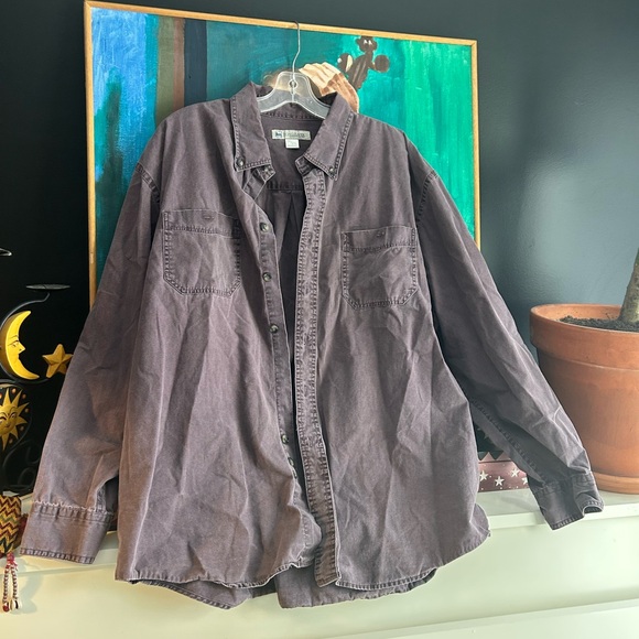 Vintage Y2K Men's Brown Casual Shirt Jacket Windriver XXL - Picture 2 of 7